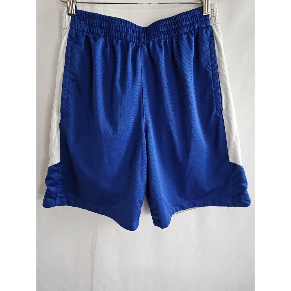 Vintage Starter Basketball Shorts 90s Men's Blue White Gray Reversible Size Med